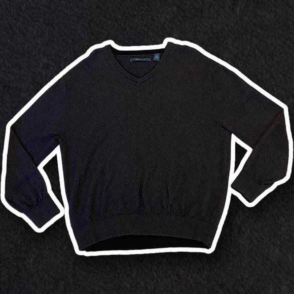 Perry Ellis V Neck Dark Grey Sweater Men’s Size XXL - Picture 1 of 3